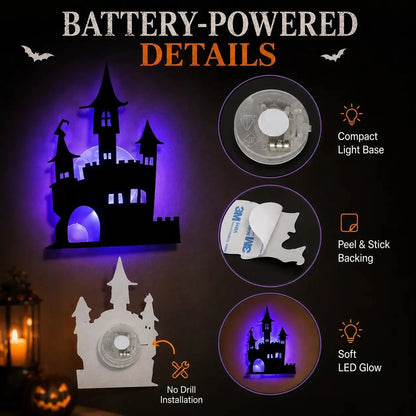 🔥LAST DAY 49% OFF |Set the Spooky Vibe in Seconds with the 8-Pack Glowing Halloween LEDS