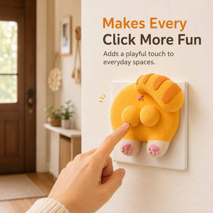 🎉🐱 Funny Cat ButtLight Switch Cover 💡