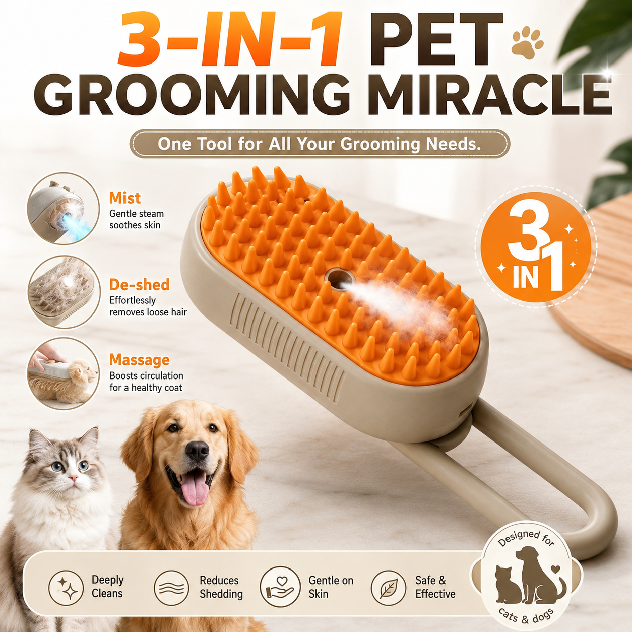 🐾 Less Loose Fur 💛 Gentler Grooming 😺 A Happier Cat