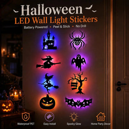 🔥LAST DAY 49% OFF |Set the Spooky Vibe in Seconds with the 8-Pack Glowing Halloween LEDS