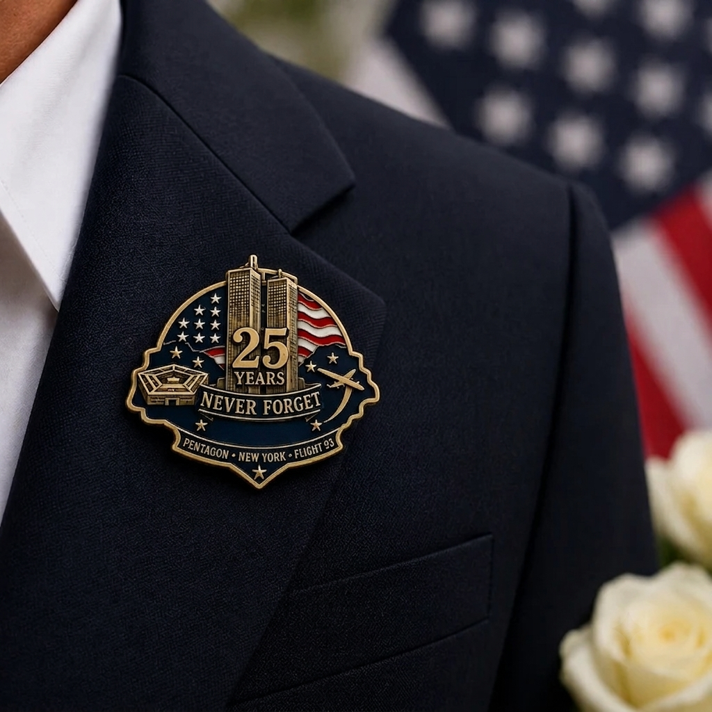 🕯️ 9/11 25th Anniversary Remembrance Pin