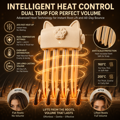 🥰Lift Your Roots, Shrink Your Face💗Get effortless 3D hair volume in just 10 seconds🌷