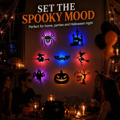 🔥LAST DAY 49% OFF |Set the Spooky Vibe in Seconds with the 8-Pack Glowing Halloween LEDS