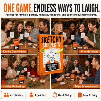 🚨The Funniest Police Sketch Party Game for Family & Friends✏️😂