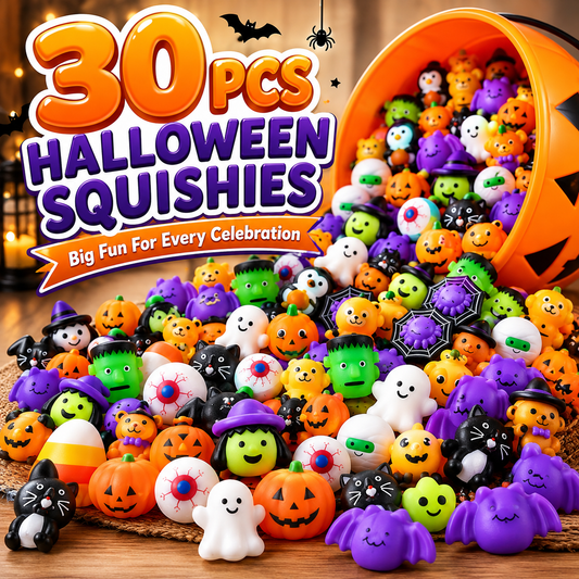 30PCS Halloween Mochi Squishy Toys - 30pcs