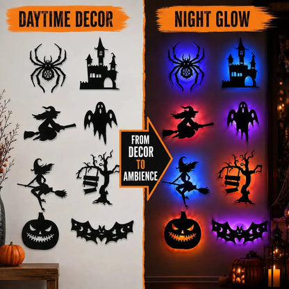🔥LAST DAY 49% OFF |Set the Spooky Vibe in Seconds with the 8-Pack Glowing Halloween LEDS