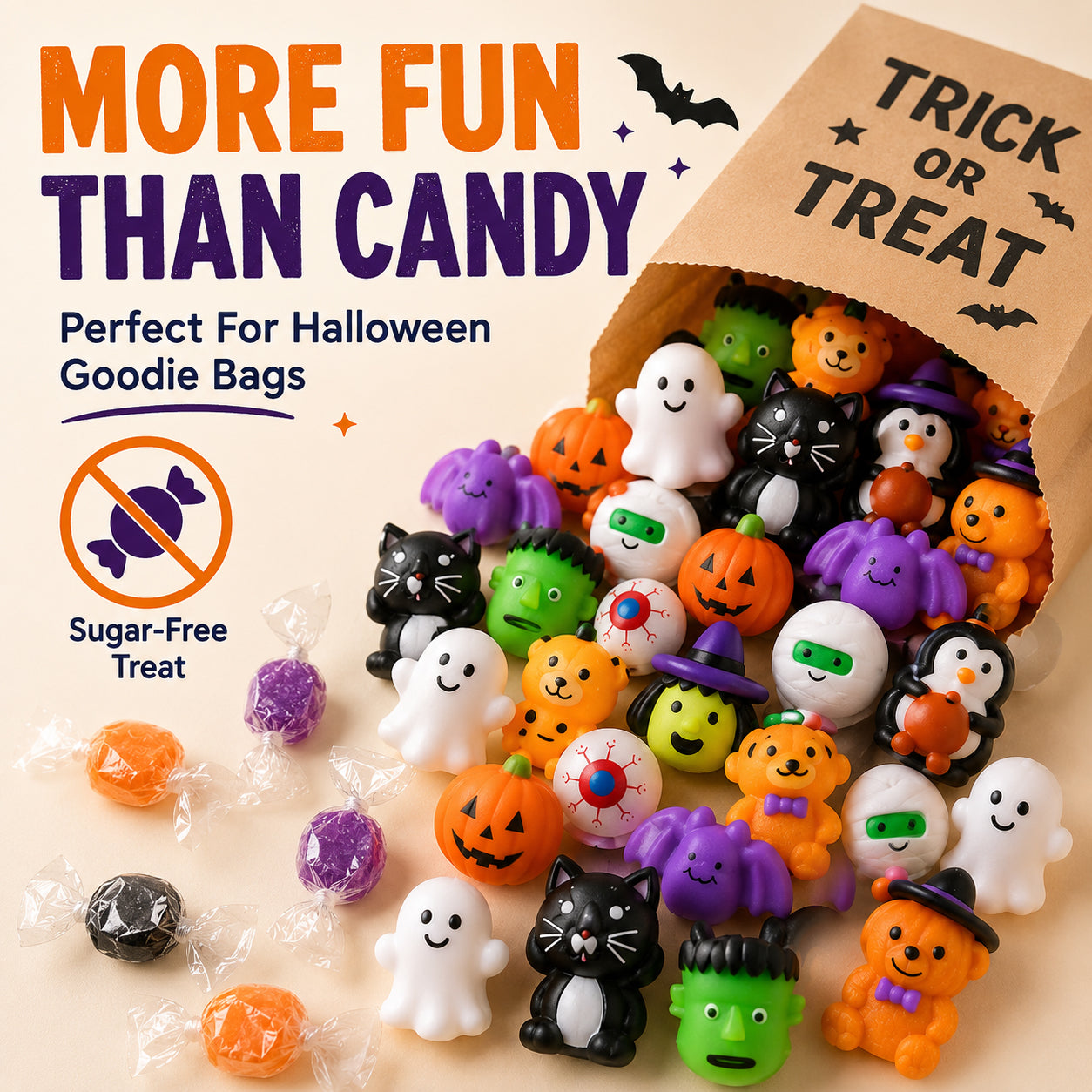 30PCS Halloween Mochi Squishy Toys - 30pcs