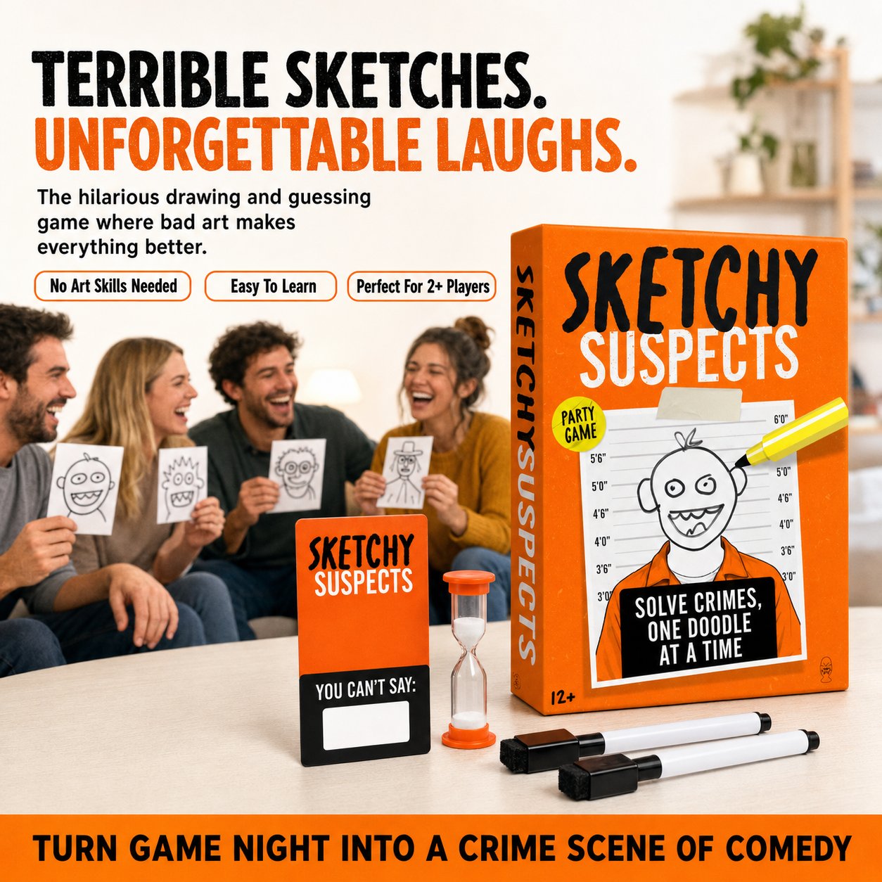 🚨The Funniest Police Sketch Party Game for Family & Friends✏️😂