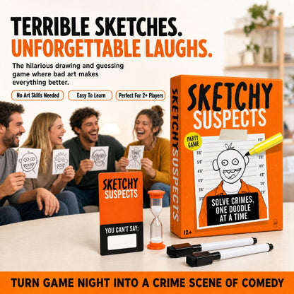 🚨The Funniest Police Sketch Party Game for Family & Friends✏️😂
