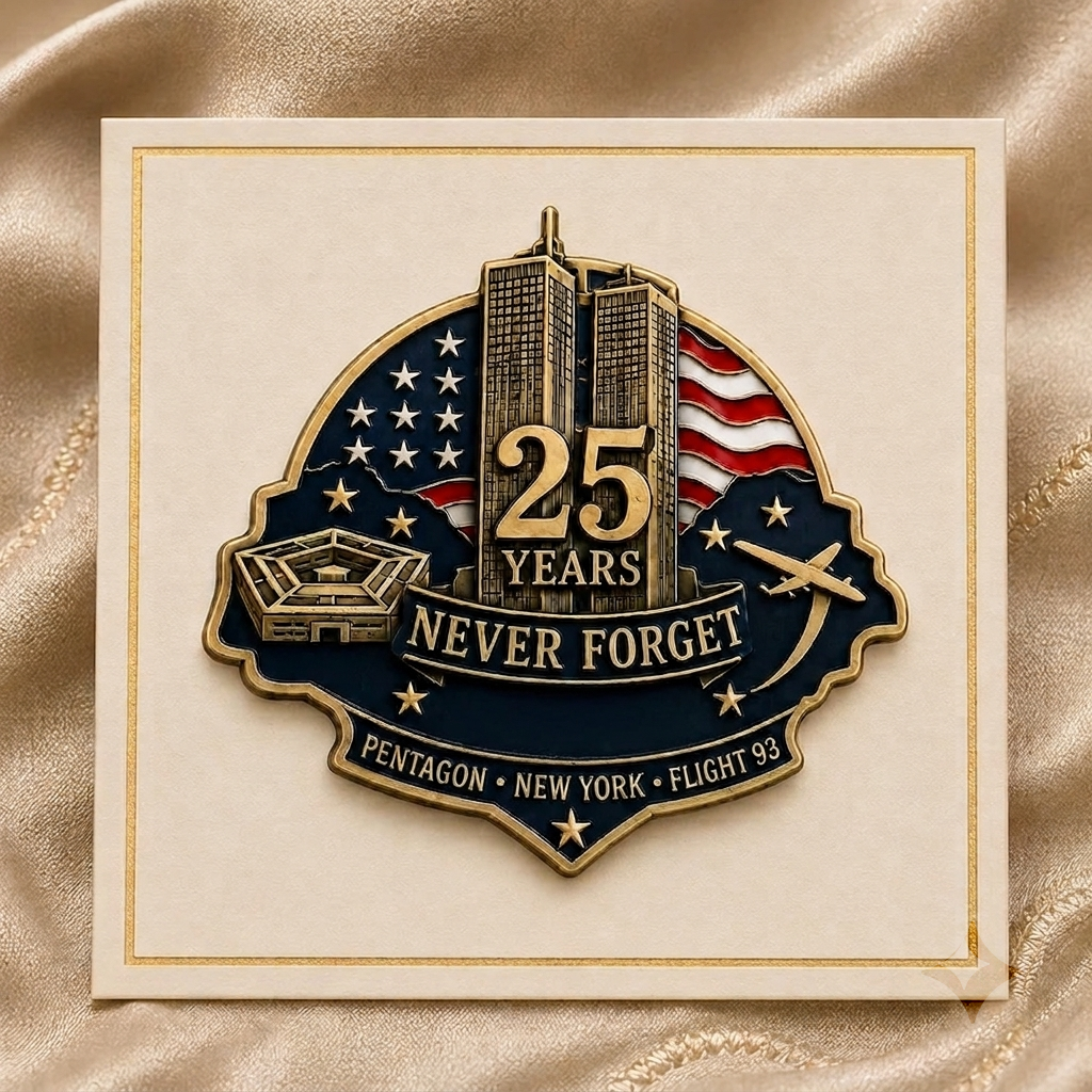 🕯️ 9/11 25th Anniversary Remembrance Pin