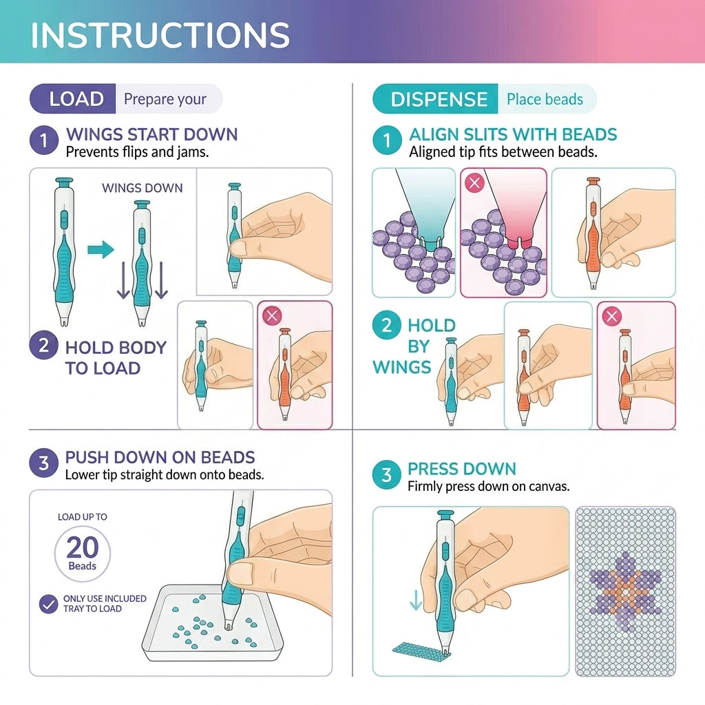 🔥Last Day 50% OFF - 💎 Automatic Diamond Painting Bead dispenser(📦Buy 2 Free Shipping)