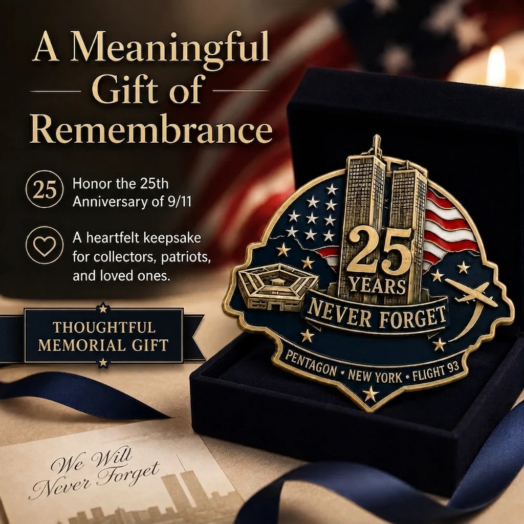 🕯️ 9/11 25th Anniversary Remembrance Pin